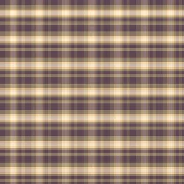 Seamless Plaid Pattern in Purple and Golden Tan Stock-Illustration