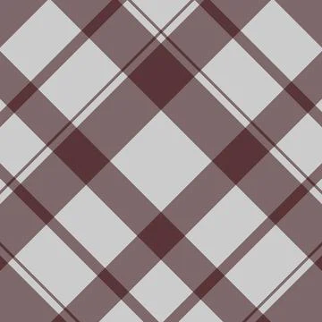 Seamless plaid pattern in shades of brown and white Stock Illustration