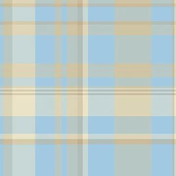 Seamless plaid pattern in soft blue  beige. Versatile for backgrounds, textil Stock Illustration