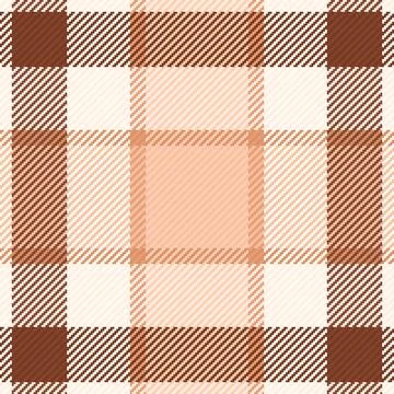 Seamless plaid pattern in soft earthy brown tones. This versatile textile des Stock Illustration
