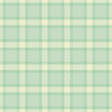 Seamless plaid pattern with soft green and beige hues. Ideal for textile desi Stock Illustration