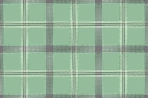 Seamless plaid pattern in soft mint green and neutral grey. This classic text Stock Illustration