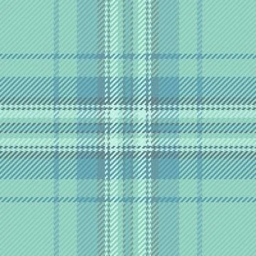 Seamless plaid pattern in soft mint and azure tones. This versatile textile.. Stock Illustration