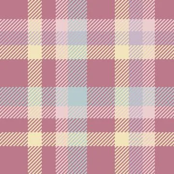 Seamless plaid pattern in soft pastel hues. Ideal for textile design, backgro Stock Illustration