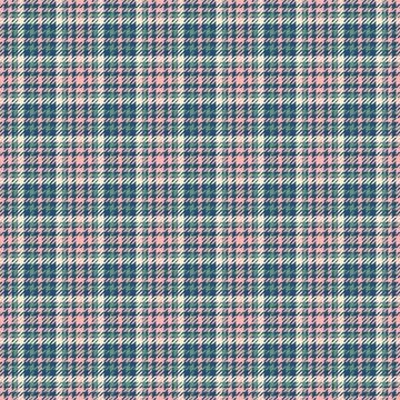 Seamless plaid pattern. Tartan texture in pink, green, blue, and beige. Ide.. Stockillustratie