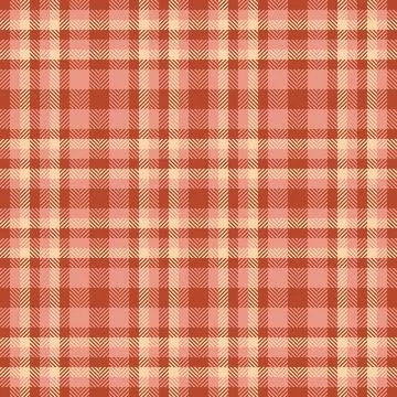 Seamless plaid pattern in terracotta hues. Classic  versatile background, per Stock Illustration