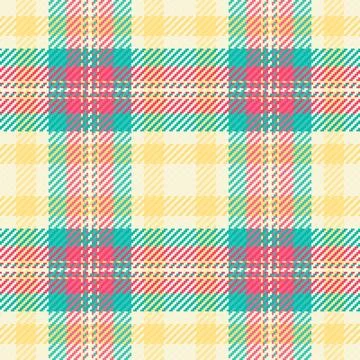 Seamless plaid pattern. Textile design with colorful stripes, perfect for b.. Stock Illustration