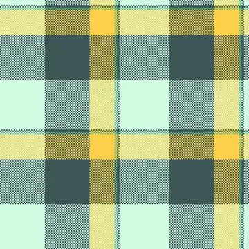 Seamless plaid pattern. Traditional tartan design. Pixelstyle texture for clo Illustrazione stock