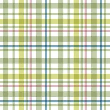 Seamless plaid pattern vector illustration. Stock Illustration
