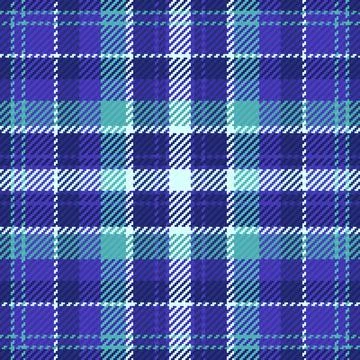 A seamless plaid pattern vector illustration in cool blue and teal shades. Th Stock Illustration