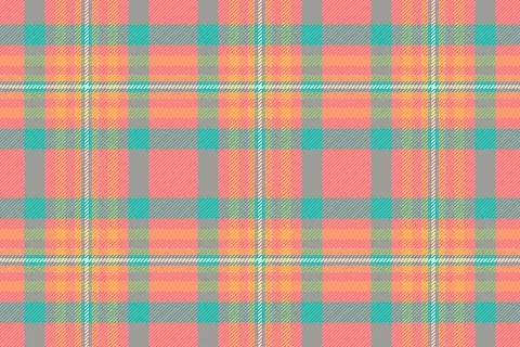 Seamless plaid pattern with vibrant colors. A textile design with a modern fe イラスト素材