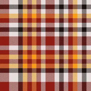 Seamless plaid pattern with warm hues. Perfect for backgrounds, textiles, or  스톡 일러스트