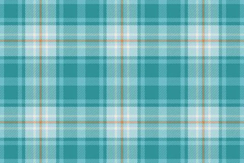 A seamless plaid tartan pattern featuring refreshing teal and light blue tone Stock Illustration