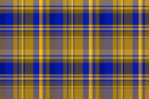Seamless plaid textile with balanced checks and a woven fabric texture. Blu.. Stock Illustration