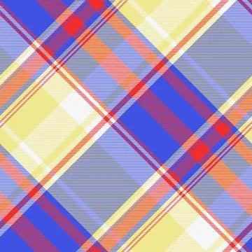Seamless plaid textile with balanced checks and a woven fabric texture. Bal.. Stock Illustration