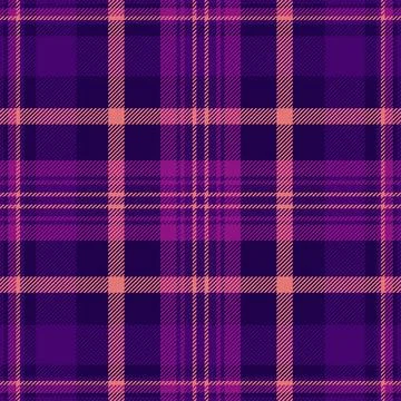 Seamless plaid textile with balanced checks and a woven fabric texture. Pur.. Stock Illustration