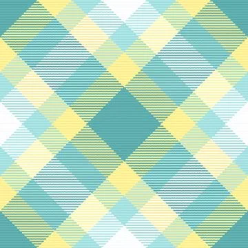 This seamless plaid vector pattern features a refreshing diagonal grid of sof 스톡 일러스트