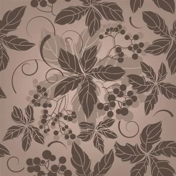 Seamless plant background Stock Illustration