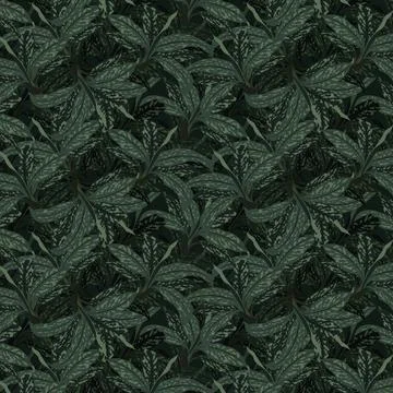 Seamless plant background Illustrazione stock