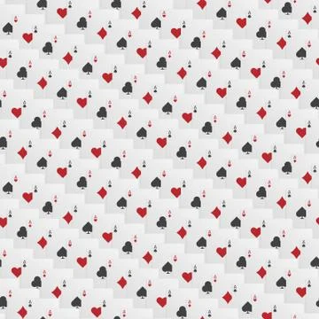Seamless playing card background Stock Illustration
