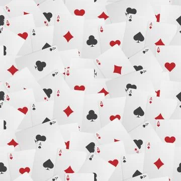 Seamless playing card background Stock Illustration