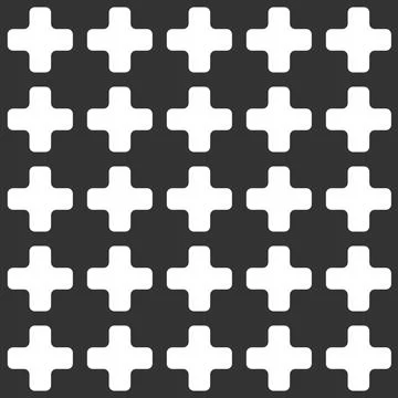 Seamless plus sign pattern for texture, textiles, and simple backgrounds Stock Illustration