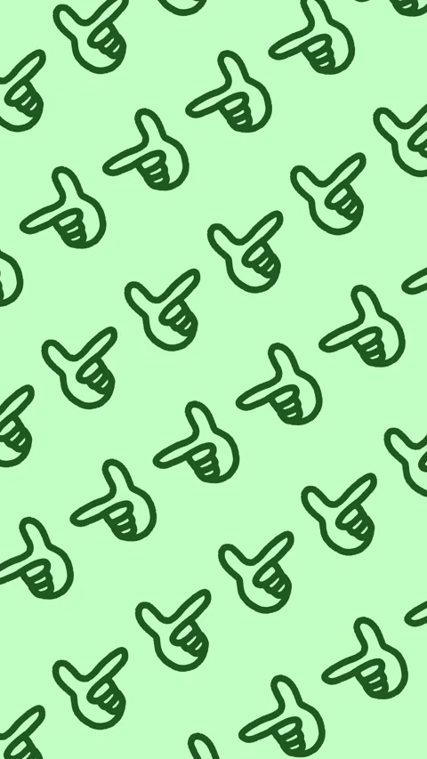 Seamless pointing finger hand gesture pattern on an abstract vertical background Stock Footage 340327902