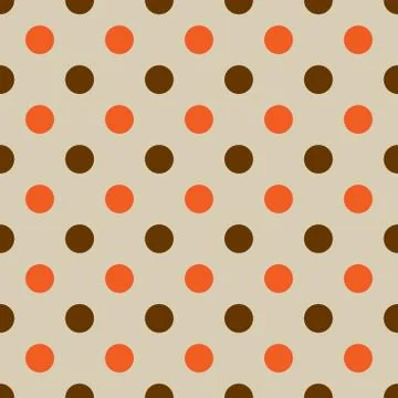 Seamless Polka dot background. Bright polka dot texture. Vector illustration. Stock Illustration
