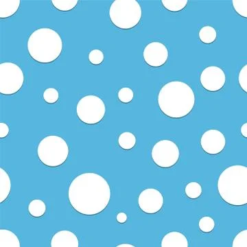 Seamless polka dot blue background Stock Illustration