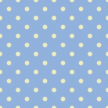 Seamless polka dot blue pattern with circles Stock Illustration