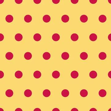 Seamless polka dot pattern background Stock Illustration
