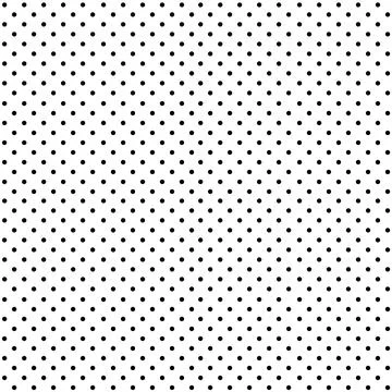 Seamless polka dot pattern of black small dots on a white background. Stock Illustration