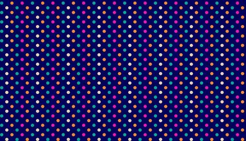 Seamless polka dot pattern with circles of fresh colors on a white background イラスト素材
