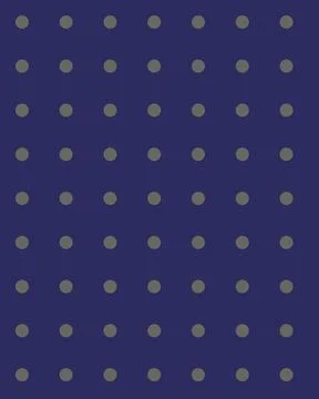 Seamless Polka Dot Pattern Featuring Grey Circles on a Dark Navy Blue Minim.. Stock Illustration