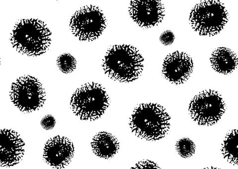 Seamless polka dot pattern. Hand painted grunge circles. イラスト素材