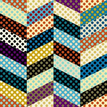 Seamless polka dot pattern Stock Illustration