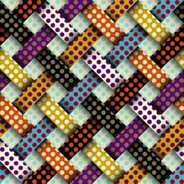 Seamless polka dot pattern イラスト素材