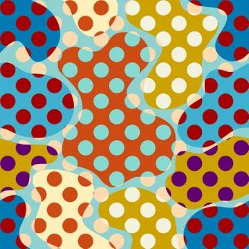 Seamless polka dot pattern イラスト素材