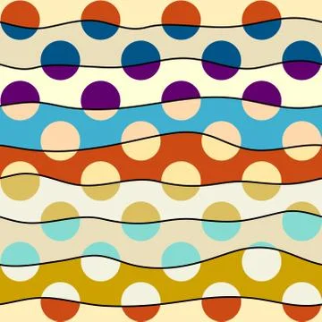 Seamless polka dot pattern イラスト素材
