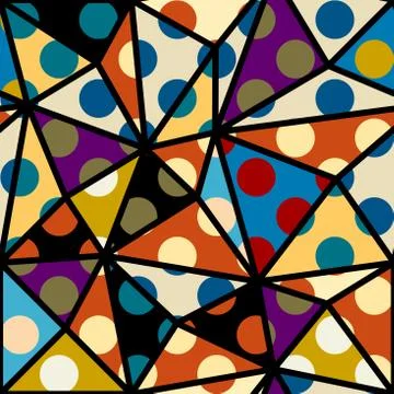 Seamless polka dot pattern Illustrazione stock