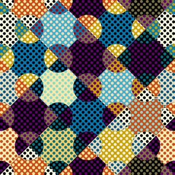Seamless polka dot pattern イラスト素材