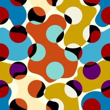 Seamless polka dot pattern イラスト素材