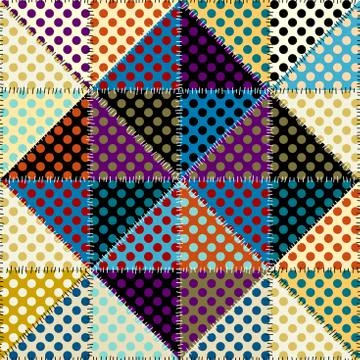 Seamless polka dot pattern イラスト素材