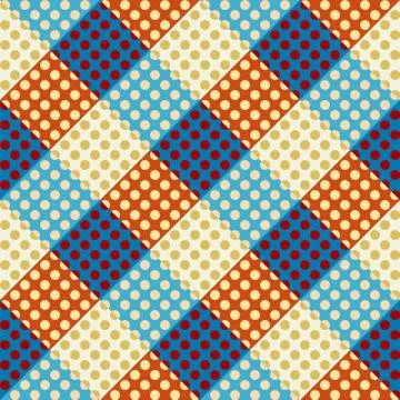 Seamless polka dot pattern イラスト素材