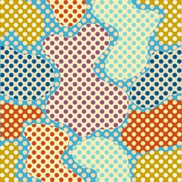 Seamless polka dot pattern 스톡 일러스트