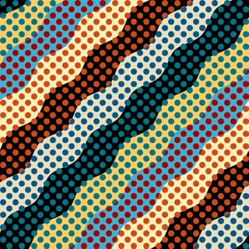 Seamless polka dot pattern Illustrazione stock