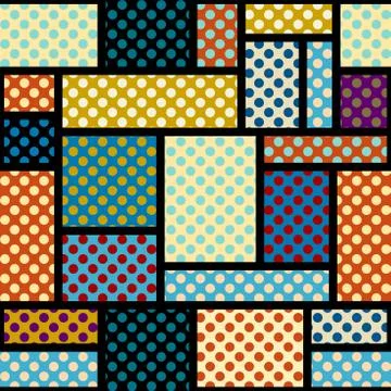 Seamless polka dot pattern イラスト素材
