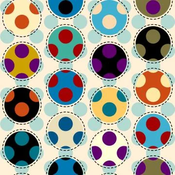 Seamless polka dot pattern 스톡 일러스트