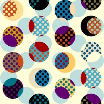 Seamless polka dot pattern イラスト素材