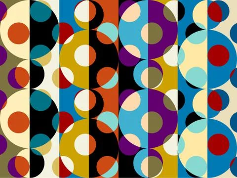 Seamless polka dot pattern Stock Illustration